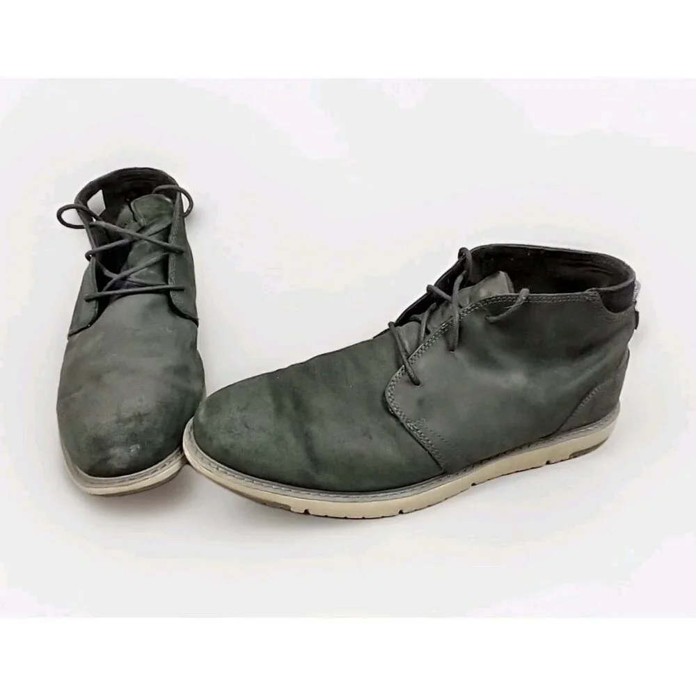 TOMS Men's Navi Moc Chukka Mens 13 Leather/Suede Lace Up Brown‎ Boots